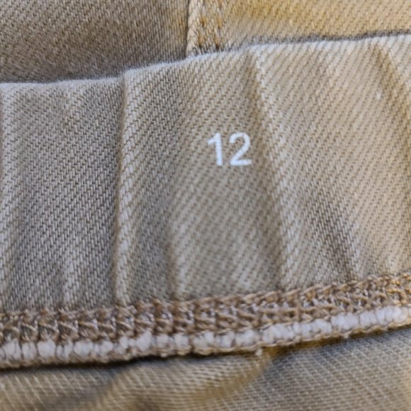 St. John's Bay Womens Pull on Ankle Jeans Skinny Leg Elastic Waist Tan Size 12 - Picture 6 of 8